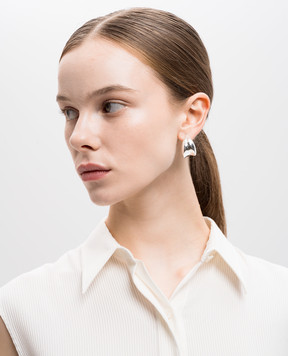 Jenny Bird Сріблясті сережки Nouveaux Puff NOUVEAUXJB3248