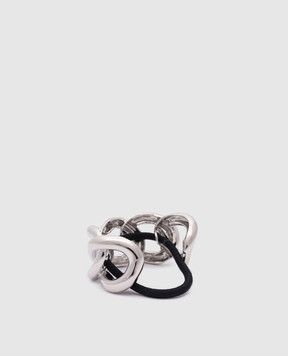LELET NY Серебряная резинка для волос ELENA CHAIN PONY LELFW2356
