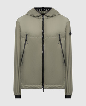 Moncler Зелена вітровка з брендованою тасьмою K10911A0019268352
