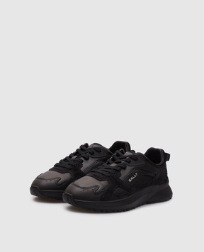 Bally Черные кроссовки Damyen-T с логотипом. MSK0CHTE080
