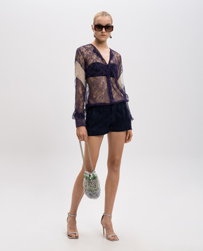 NINA RICCI Фіолетова блуза з мережива 17PCTO028PA0332