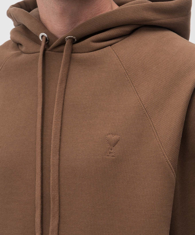 Ami Paris Коричневые тощи USW758747 изображение 5