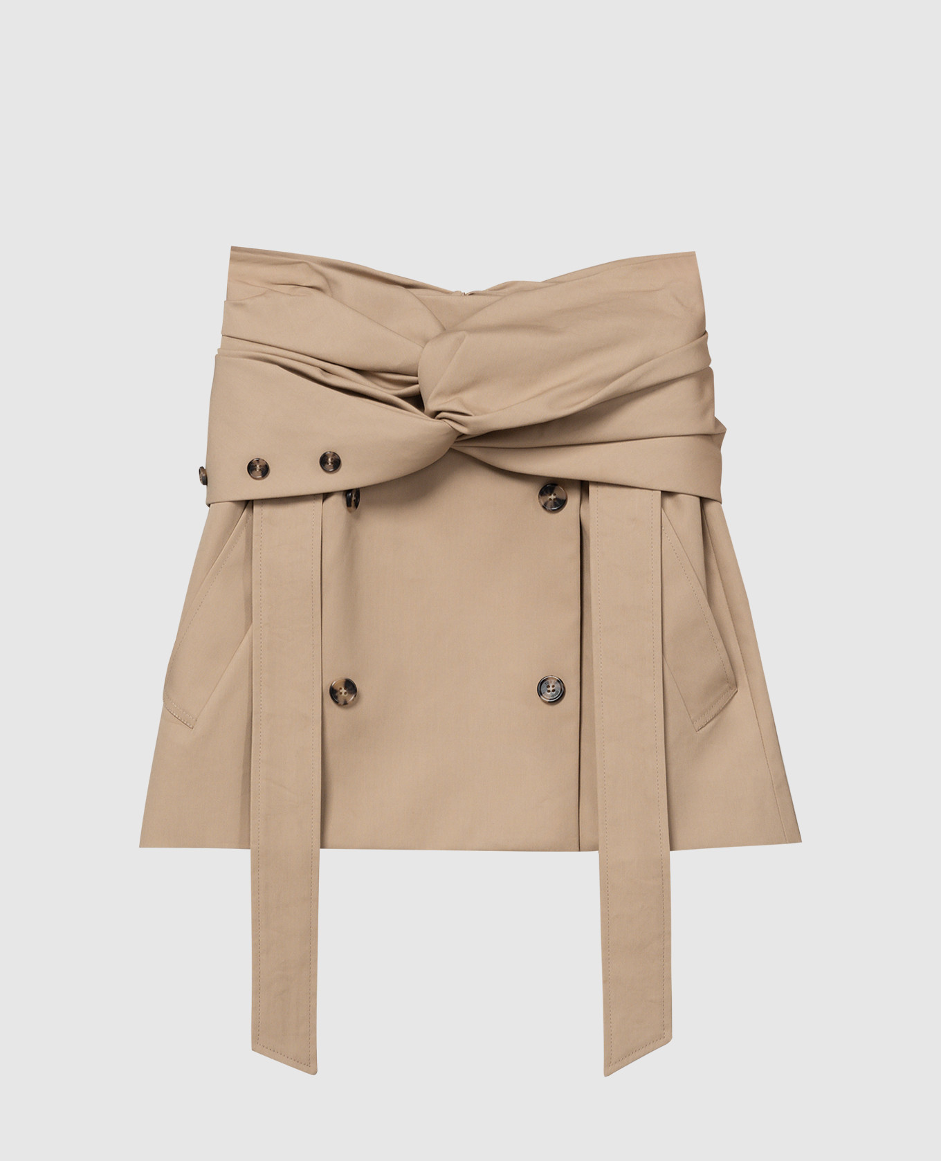 Brown mini skirt for smell