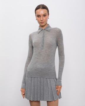 Ermanno Scervino Серое поло из шерсти D475M341IVH