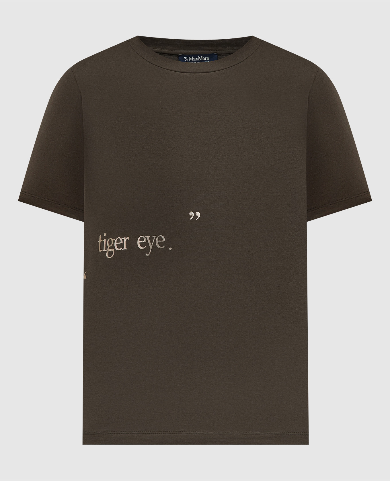 ORLANDA brown t-shirt with print