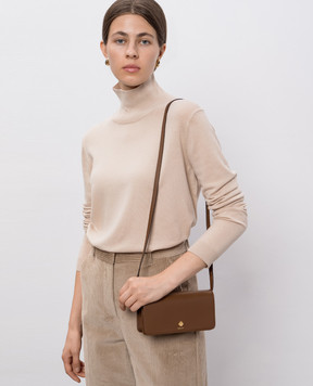 Bally Коричнева шкіряна сумка-гаманець з логотипом WLT00SVT769