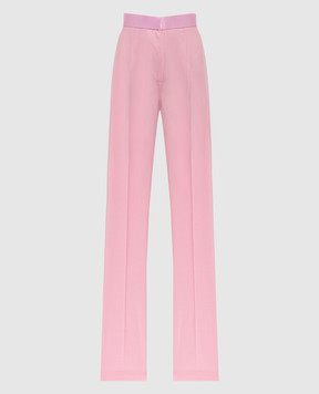 Nensi Dojaka Розовые брюки с высокой посадкой NDSS24TRS049