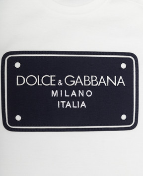 Dolce&Gabbana Детская футболка с нашивкой логотипа L1JT7WG7N0G