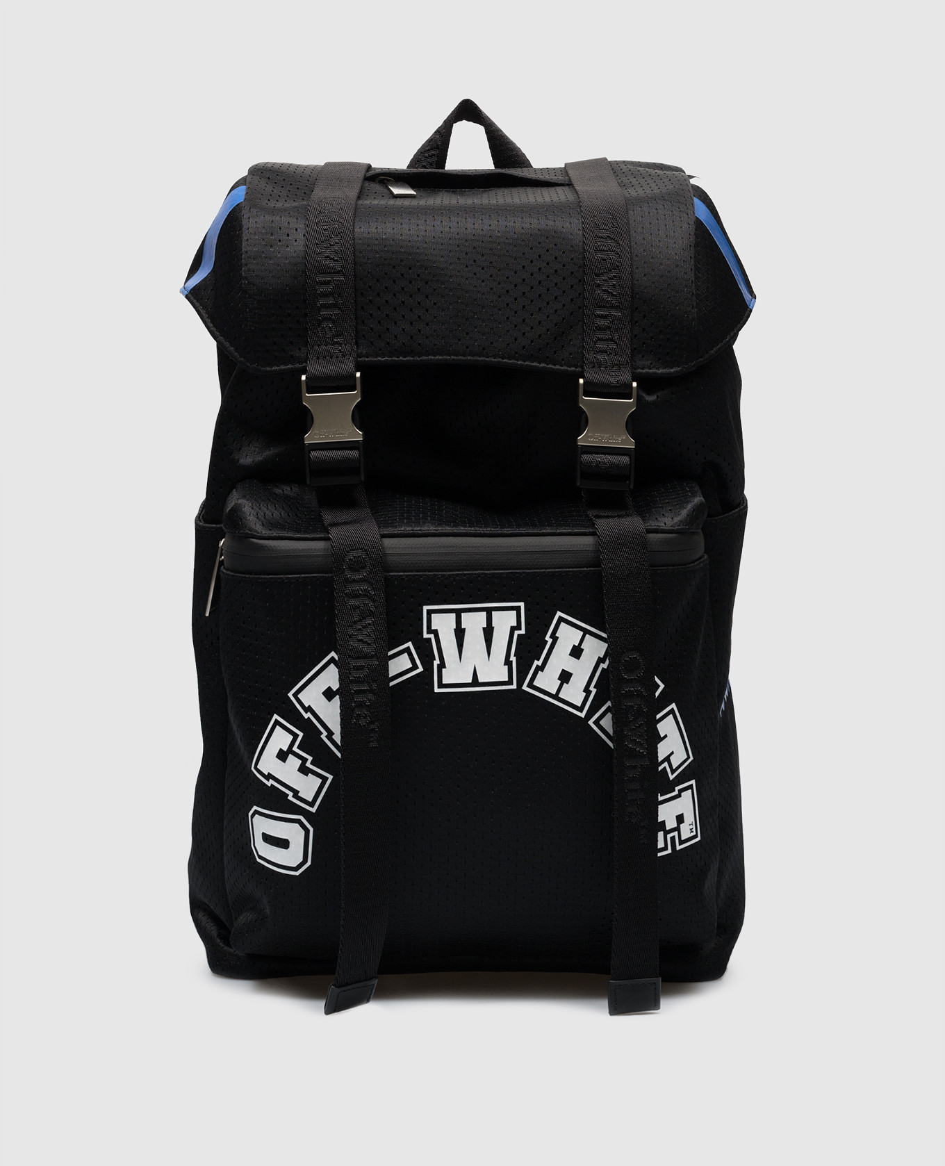 Black backpack with logo