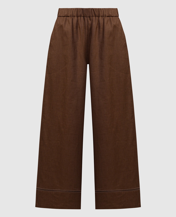 BRAMA brown linen pants