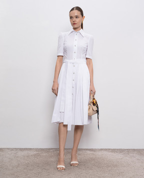 Dolce&Gabbana Біла сукня-сорочка F6AGMTFU61A