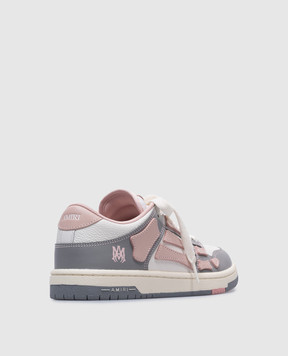 AMIRI Серые кожаные кроссовки Skel AWFOSR1062