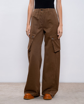Max Mara Weekend Коричневые брюки карго ELVY ELVY