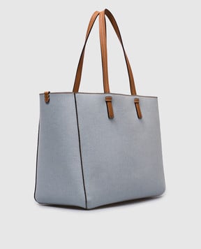 Ermanno Scervino Блакитна сумка-тоут з вишивкою D463S304RQNJ