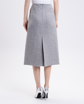 Ermanno Scervino Сіра спідниця з вовною D472O306GVP
