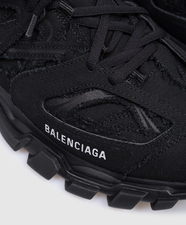 Balenciaga Черные кроссовки Track с логотипом 542023WTDCV изображение 5