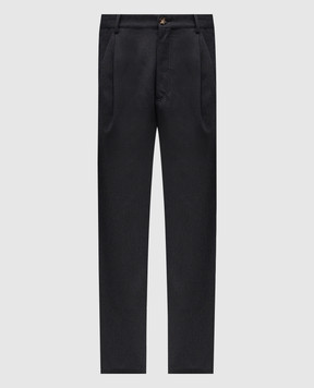 Brunello Cucinelli Серые брюки с шерстью ME262S2480