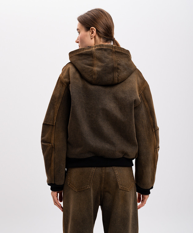Maison Margiela MM6 - Коричневая джинсовая куртка с