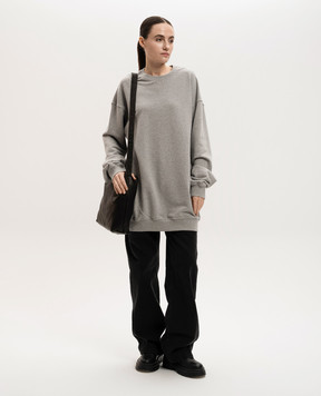 Ann Demeulemeester Серый меланжевый свитшот Sunset Bleeding B0012584FA186