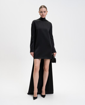 Tom Ford Черное платье мини асимметричного кроя AB3613FAX1653