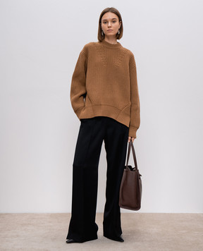 Jil Sander Коричневый свитер из шерсти J02GP0192J14511