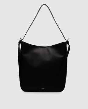 Jil Sander Чорна шкіряна сумка Knot з логотипом J07ZH0061P6582