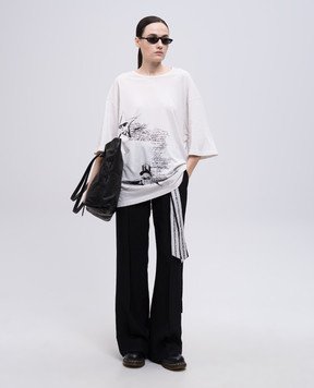 Ann Demeulemeester Белая футболка Aga B0012838FA206