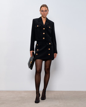 Versace Чорна спідниця міні з вовни 10170061A12052