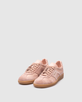 Santoni Розовые кожаные кроссовки DBS Oly WBPL61244FARSLYA