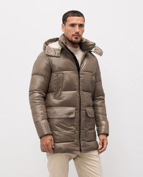 Save the duck Коричневая куртка с нашивкой логотипа D40292MCHRISTIAN