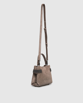 Brunello Cucinelli Коричнева замшева сумка Essence MBDLD2499