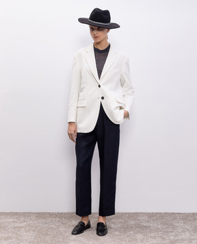 Brunello Cucinelli Синий джемпер с шерстью M2I776840