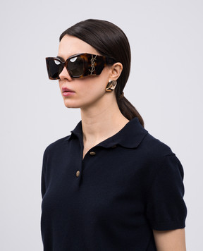 Saint Laurent Коричневі сонцезахисні окуляри SLM119BLAZE