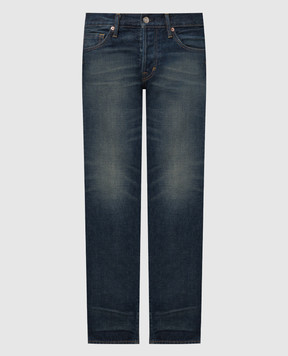 Tom Ford Сині джинси AGED з ефектом потертості DPS001DMC035S24