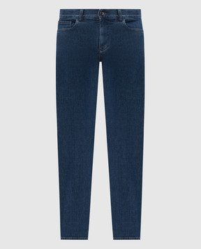 Canali Синие джинсы с логотип патч PX0102893720