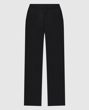 Gauchere Черные брюки с высокой посадкой из шерсти P12403010575