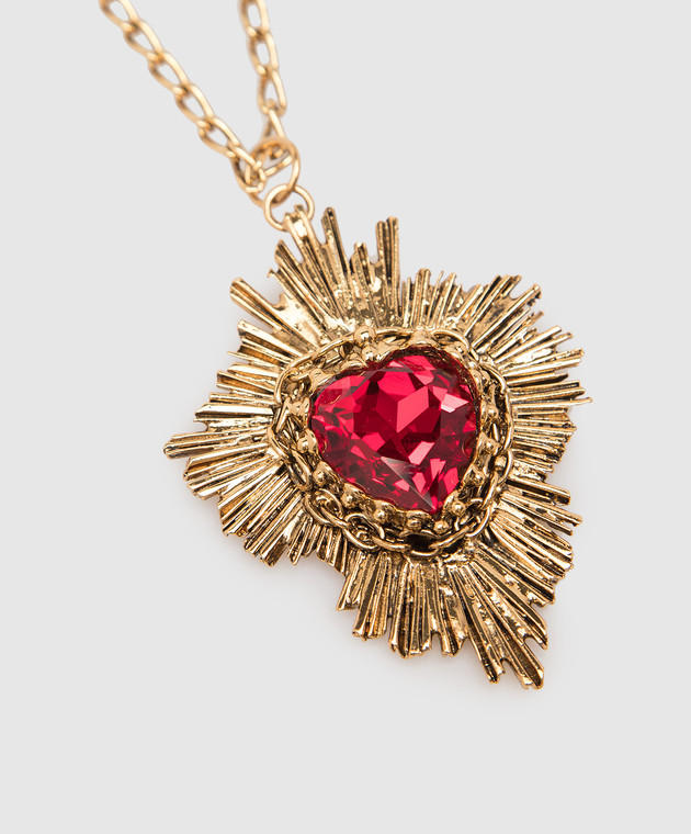 CelesteG цепочка с подвеской Cuore с красным кристаллом 1126 изображение 3