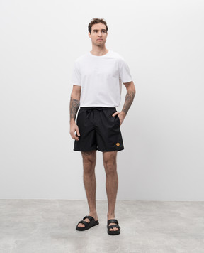 Versace Черные шорты для плавания с нашивкой Medusa 10188841A13637