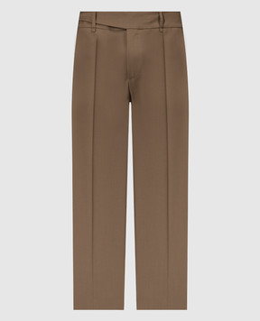 Dolce&Gabbana Коричневые брюки из шерсти GP07DTFUBGC