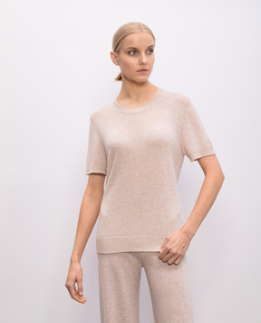 Allude Бежевый топ из кашемира 25211171