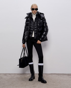 Moncler Черный пуховик Maire K20931A0014268950