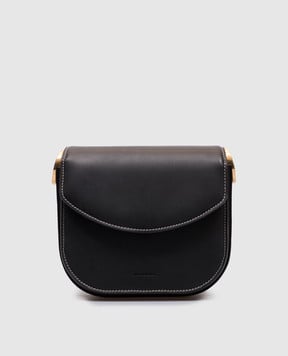 Jil Sander Чорна шкіряна сумка крос-боді з логотипом J07WG0091P5372