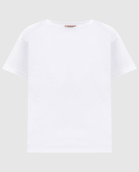 Twinset Біла футболка з логотипом 252TP2055