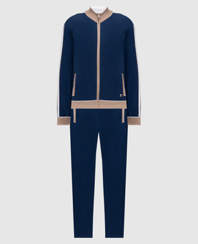 Bertolo Cashmere Синий спортивный костюм  9023470019029020130022