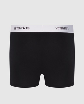 Vetements Черные трусы-боксеры с логотипом MA66UN120B