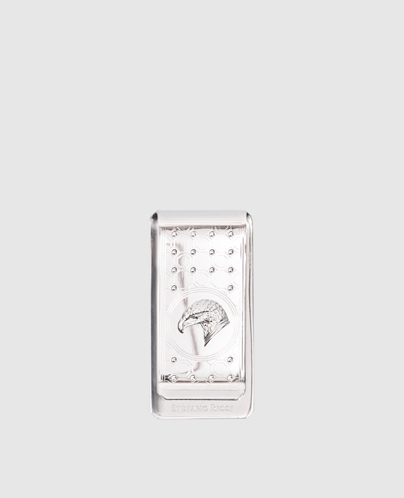 

Зажим для банкнот из серебра 925 с логотипом., Серебристый, Портмоне