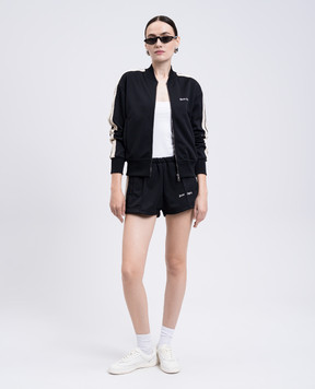 Palm Angels Чорні шорти з логотипом PWCL005C99FAB002