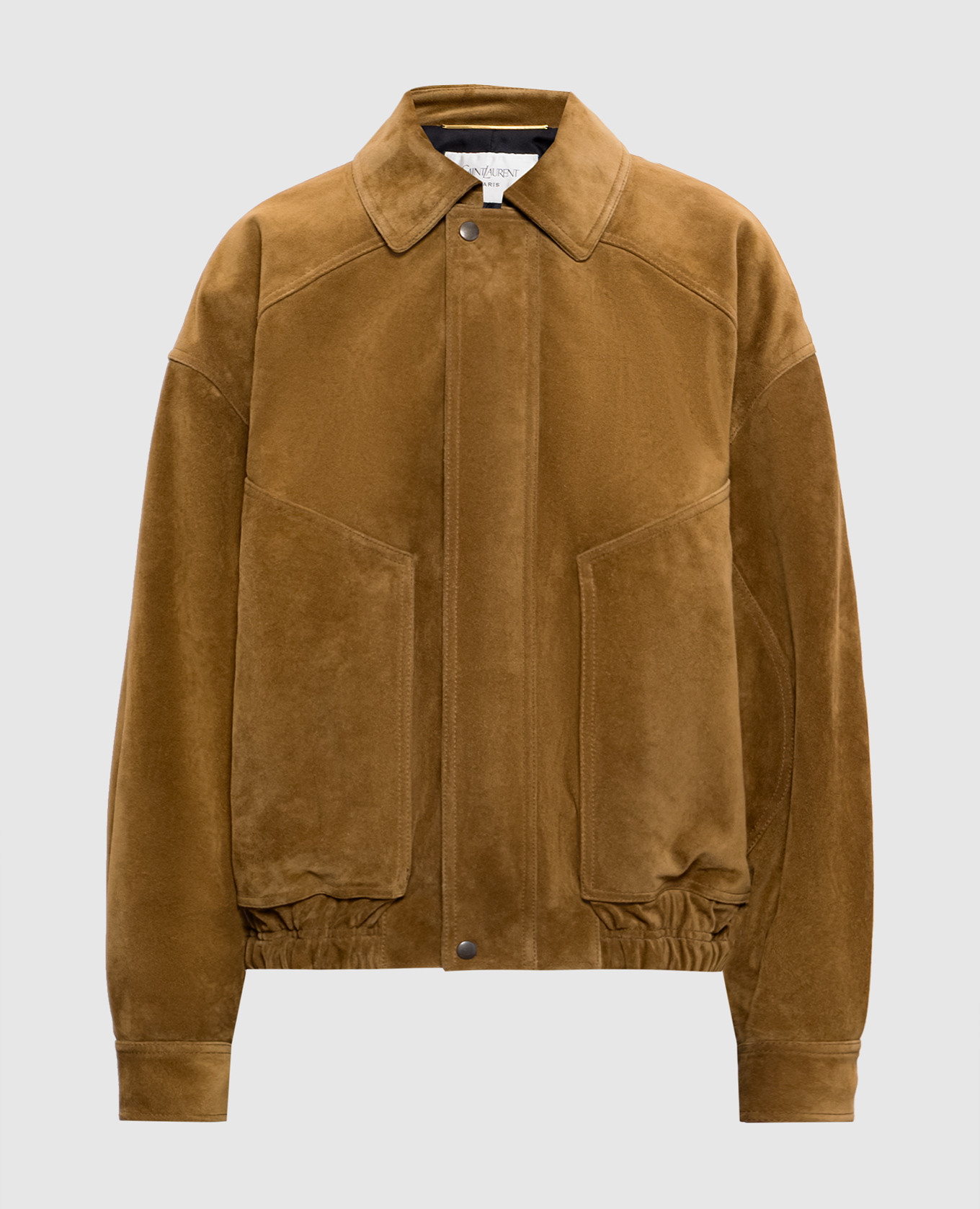 Saint Laurent - Коричневая замшевая куртка 824387YCSG2 купить в Symbol