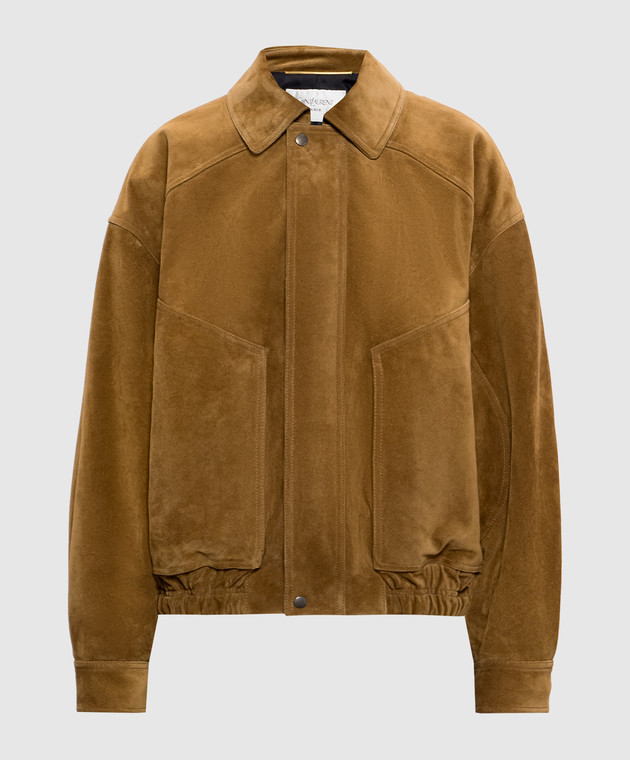 Saint Laurent - Коричневая замшевая куртка 824387YCSG2 купить в Symbol