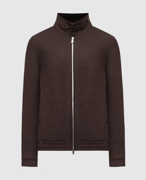 Brunello Cucinelli Коричневая куртка из шерсти MY4966379